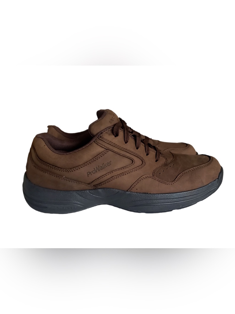 NEW Rockport Prowalker Brown Suede Leather Walking Comfort Shoes (10.5W)